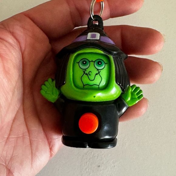 Vintage  Halloween Plastic Spinning Face Witch - Picture 2 of 8